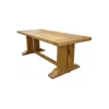 Outlet Table poutre 220cm chêne massif "Antique" Table À Manger Rectangulaire