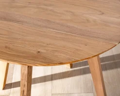 Online Table ronde en acacia style rétro