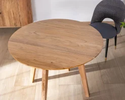 Online Table ronde en acacia style rétro