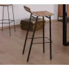 Tabouret de bar design métal et bois massif "Caractère" Chaise De Bar|Tabouret De Bar