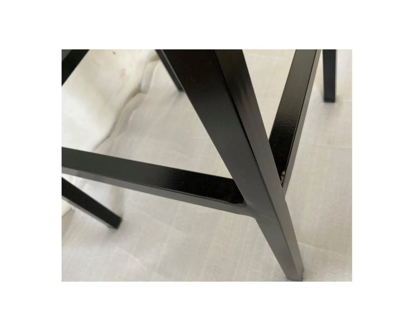 Hot Tabouret de bar en métal et bois exotique "Garden" Tabouret De Bar