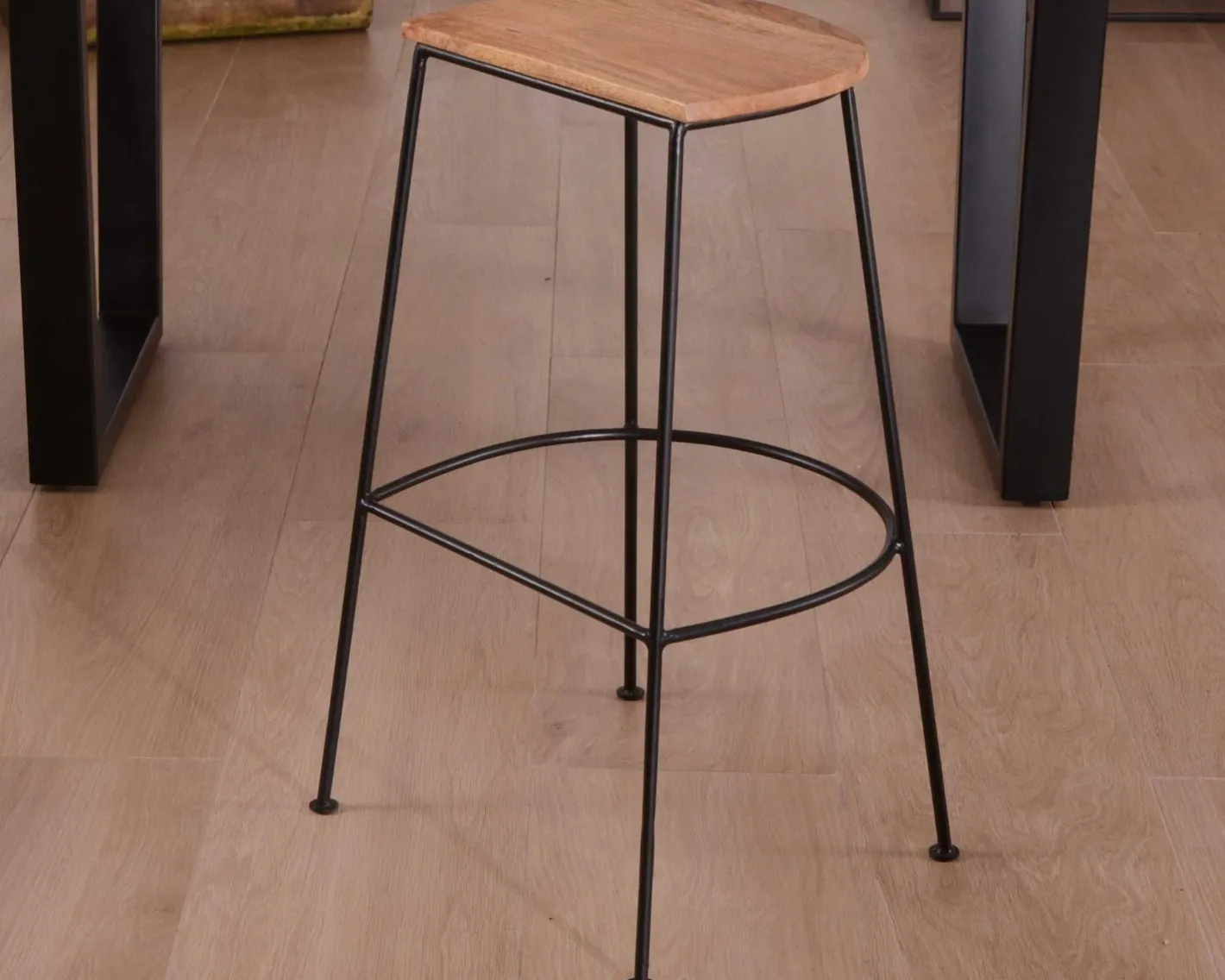 Hot Tabouret de bar métal et bois "Caractère" Chaise De Bar|Tabouret De Bar