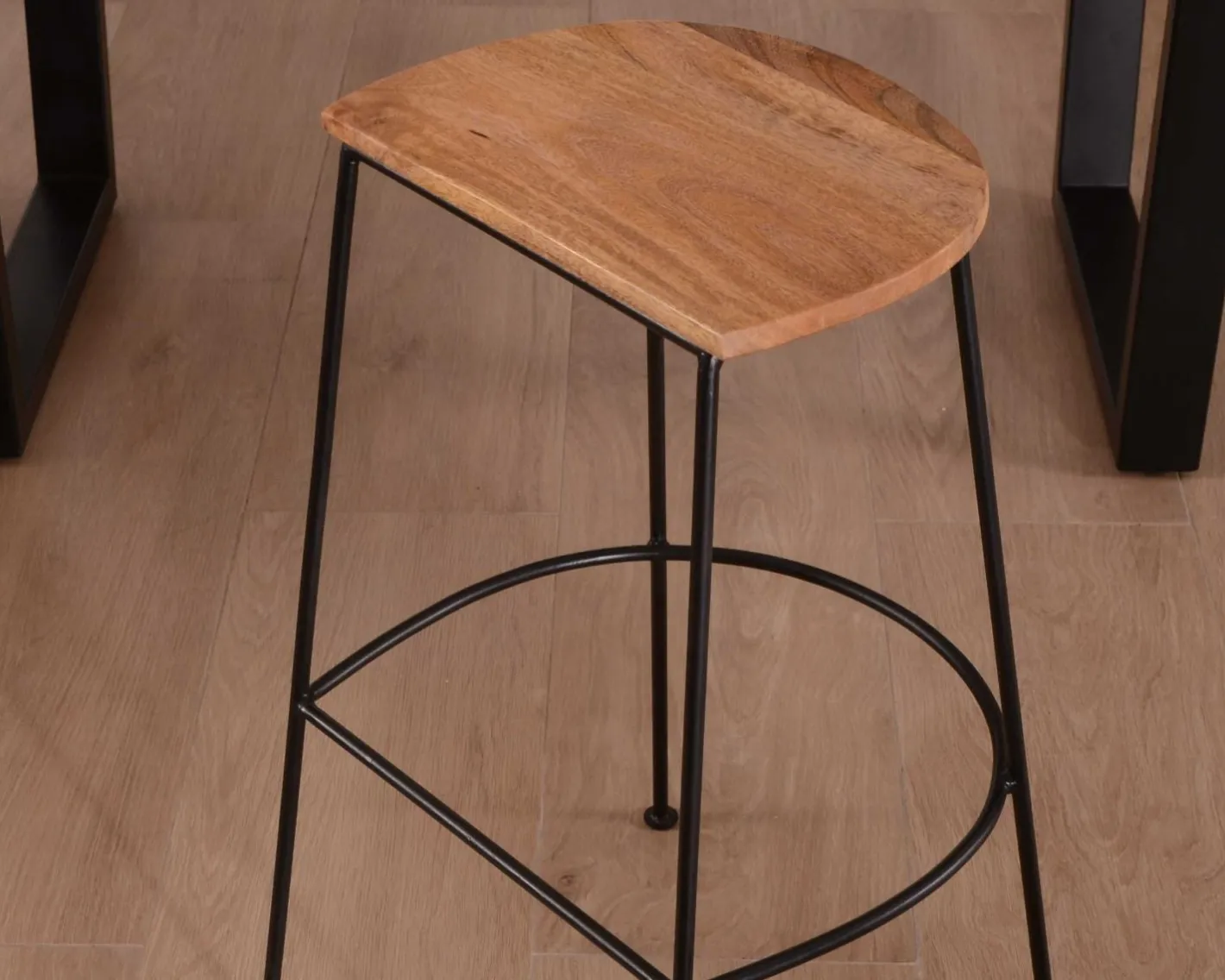 Hot Tabouret de bar métal et bois "Caractère" Chaise De Bar|Tabouret De Bar