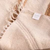 Clearance Tapis beige en coton orné de jute tressée 120 x 180 cm "Ethnic" Décoration