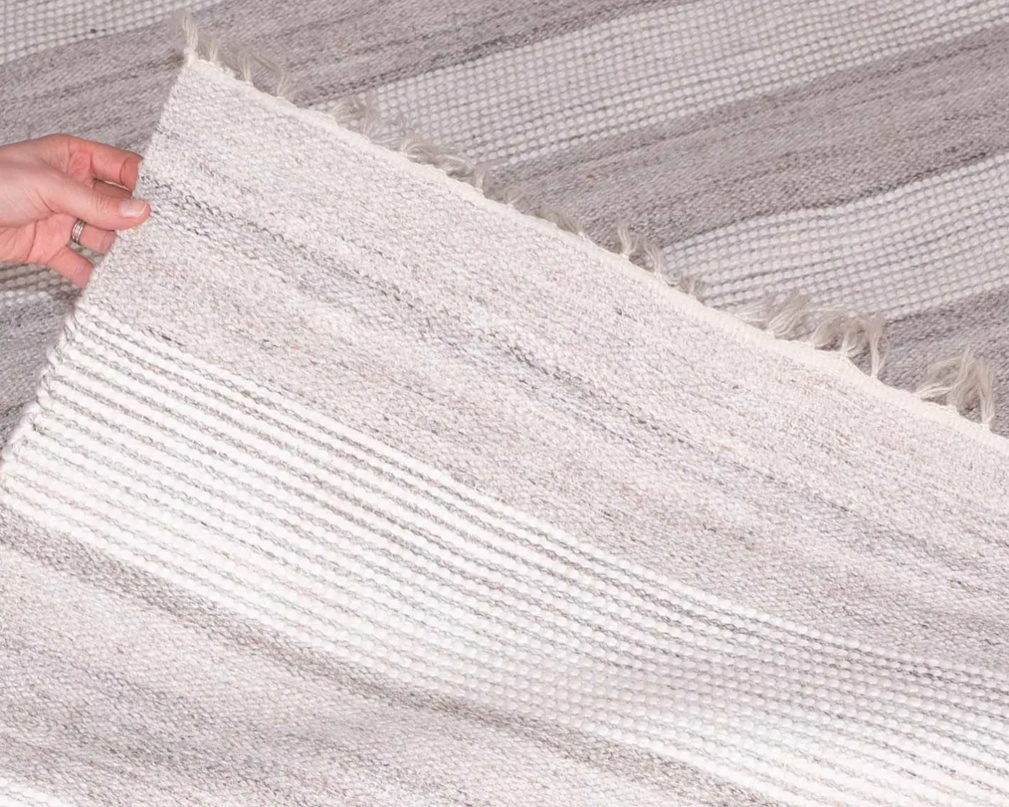 Hot Tapis rayé coloris doux 120x180cm "Kavon" Décoration