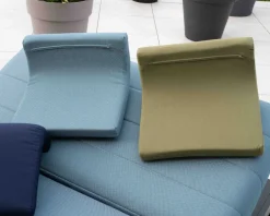 New Têtière en tissu turquoise pour chaise longue