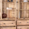 Clearance Vaisselier en manguier massif 170 cm avec portes vitrées et tiroirs "Santa" Vaisselier|Vitrine Et Argentier