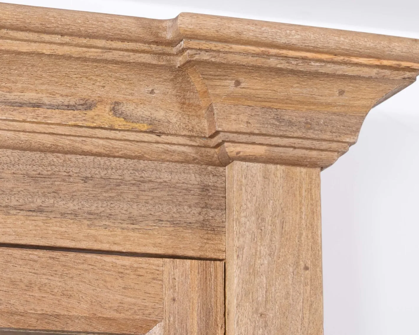 Clearance Vaisselier en manguier massif 170 cm avec portes vitrées et tiroirs "Santa" Vaisselier|Vitrine Et Argentier