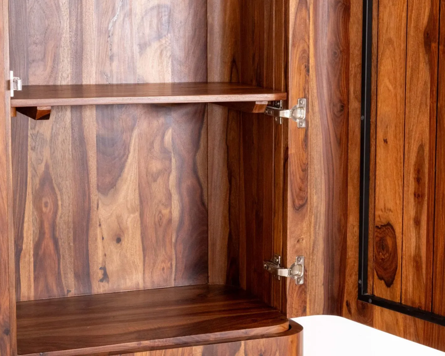 Hot Vaisselier en palissandre 3 portes et tiroirs "Rosewood" 120 cm Vaisselier|Vitrine Et Argentier