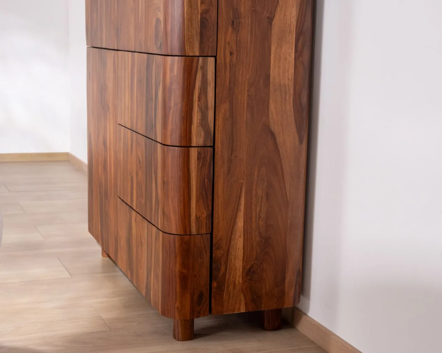 Hot Vaisselier en palissandre 3 portes et tiroirs "Rosewood" 120 cm Vaisselier|Vitrine Et Argentier