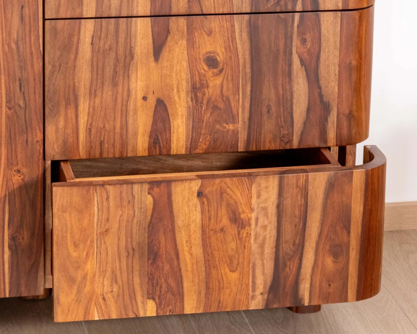 Hot Vaisselier en palissandre 3 portes et tiroirs "Rosewood" 120 cm Vaisselier|Vitrine Et Argentier