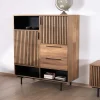 Outlet Vaisselier en teck recyclé "Opland" style rétro Vaisselier|Buffet Et Bahut