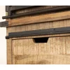 Hot Vaisselier industriel métal et bois portes coulissantes 2m "Caractère" Vaisselier|Bibliothèque
