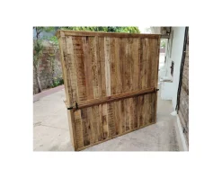 Hot Vaisselier industriel métal et bois portes coulissantes 2m