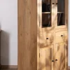 Hot Vaisselier style maison de campagne en manguier avec portes vitrées "Sarah" Vaisselier|Vitrine Et Argentier