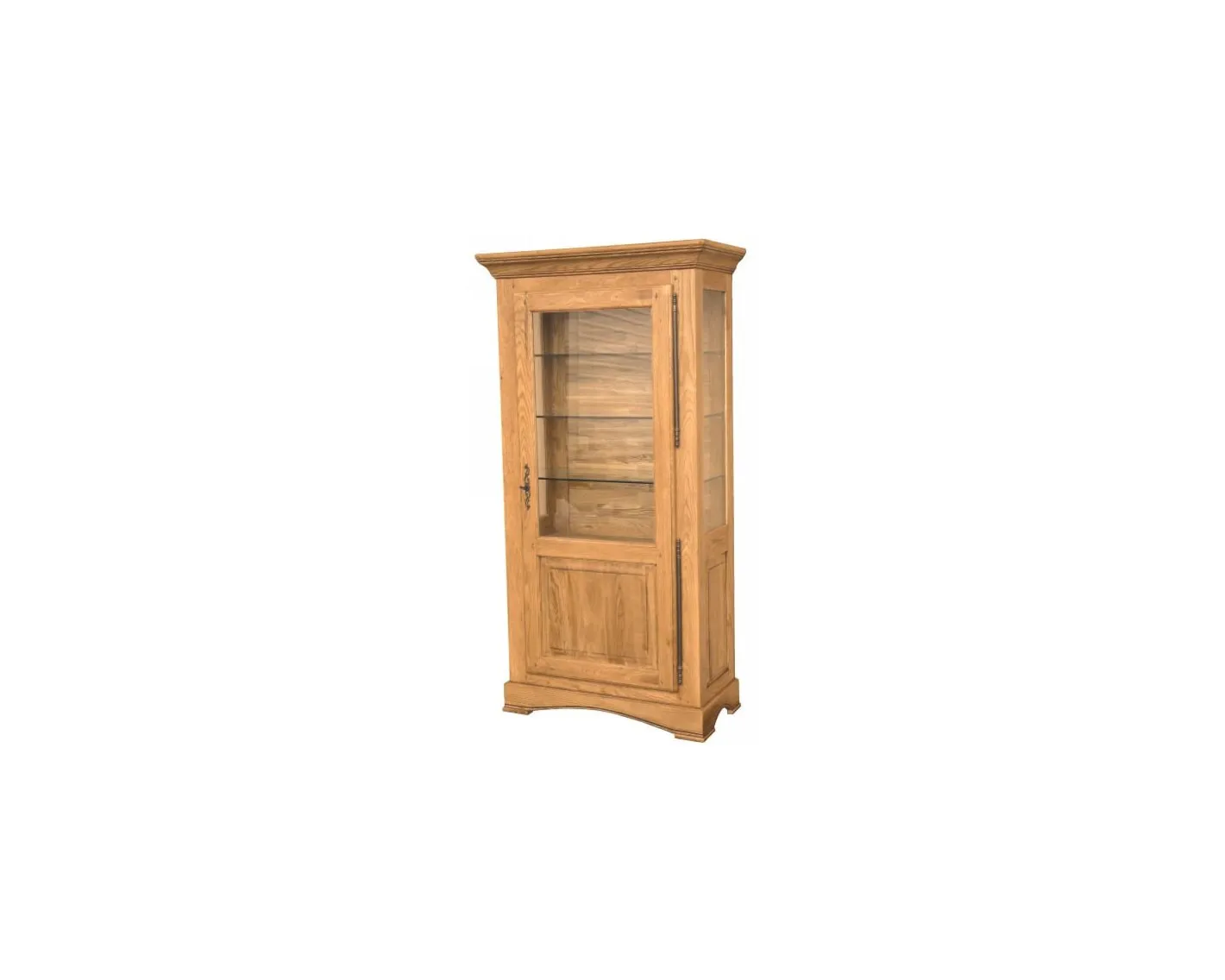Sale Vitrine 1 porte chêne massif "Antique" Vitrine Et Argentier|Rangement