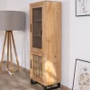 Best Vitrine 2 portes en manguier "Manoha" avec façade décor réversible Vitrine Et Argentier|Buffet Et Bahut