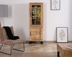 Best Vitrine 2 portes en manguier